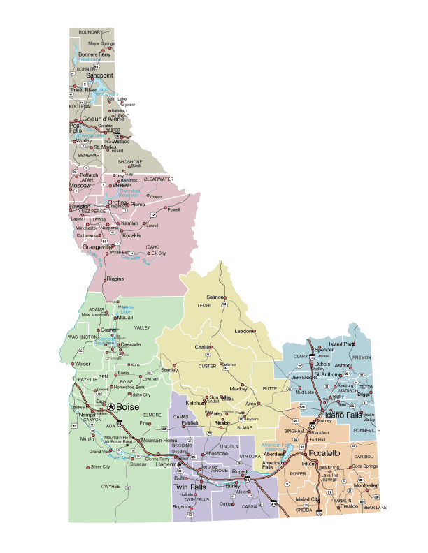 Boise City map